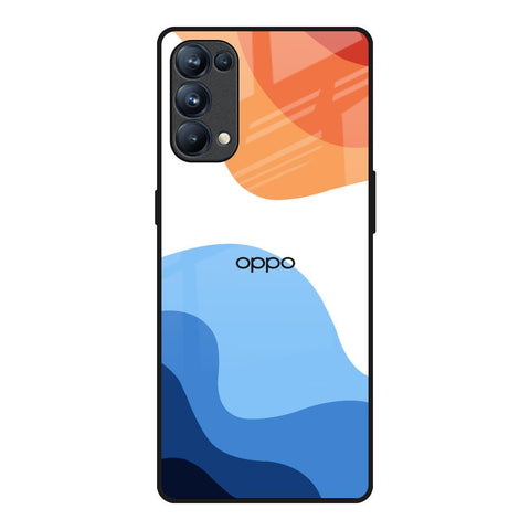 Wavy Color Pattern Glossy Case for Oppo Reno5 Pro