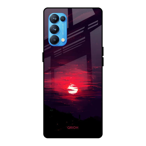Morning Red Sky Glossy Case For Oppo Reno5 Pro