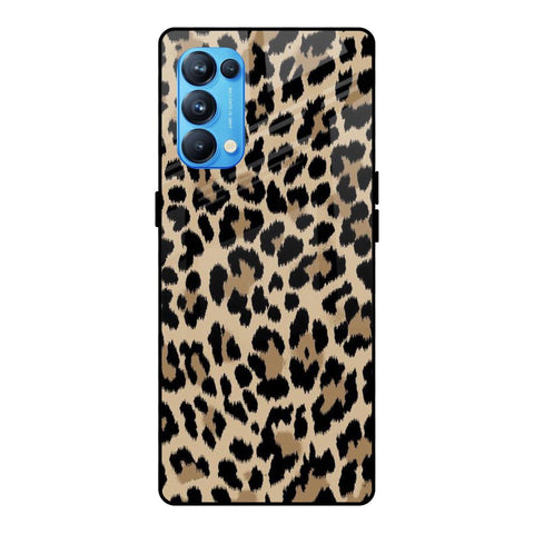 Leopard Seamless Glossy Case For Oppo Reno5 Pro