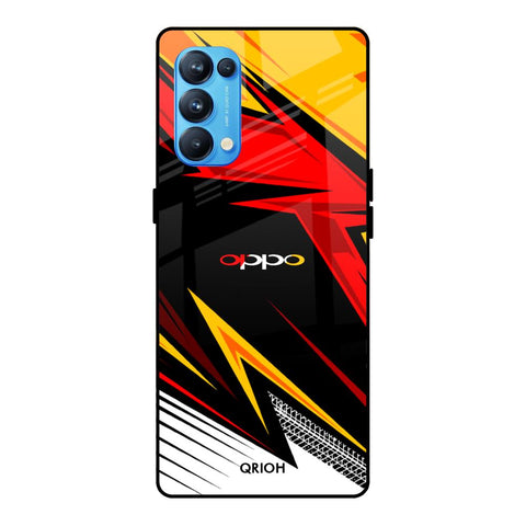 Race Jersey Pattern Glossy Case For Oppo Reno5 Pro