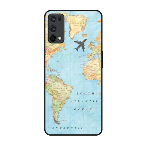 Travel Map Glossy Case for Realme X7 Pro