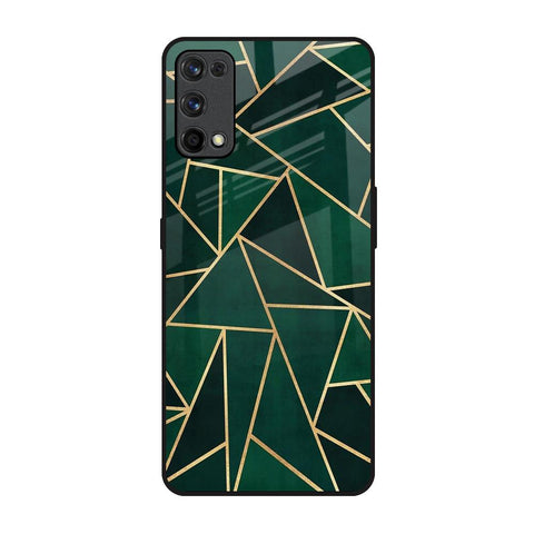 Abstract Green Glossy Case For Realme X7 Pro