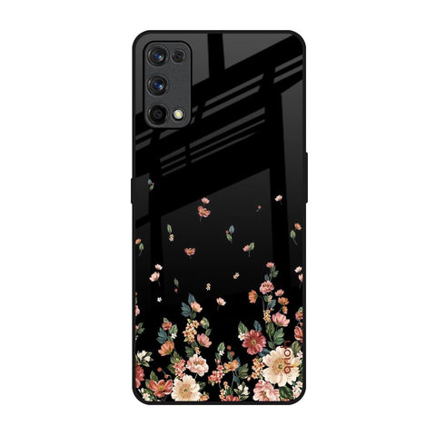 Floating Floral Print Glossy Case for Realme X7 Pro