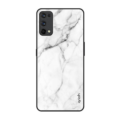Modern White Marble Glossy Case for Realme X7 Pro