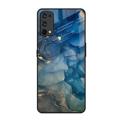 Blue Cool Marble Glossy Case for Realme X7 Pro