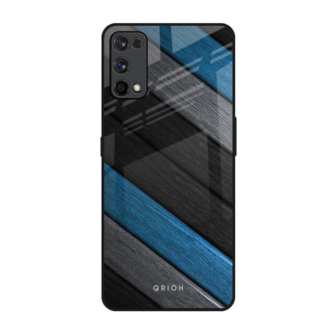 Multicolor Wooden Effect Glossy Case for Realme X7 Pro