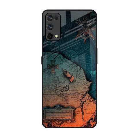 Geographical Map Glossy Case for Realme X7 Pro