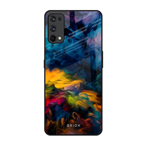 Multicolor Oil Painting Glossy Case for Realme X7 Pro
