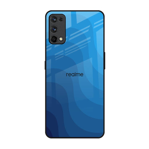 Blue Wave Abstract Glossy Case for Realme X7 Pro