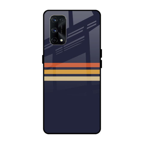 Tricolor Stripes Glossy Case For Realme X7 Pro