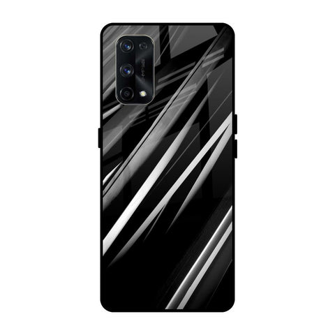 Black & Grey Gradient Glossy Case For Realme X7 Pro