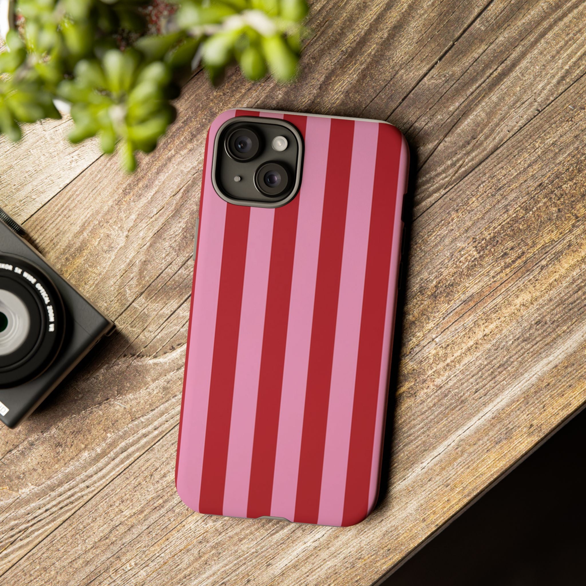 Pink Stripes Tough Case  Available For All iPhone Models