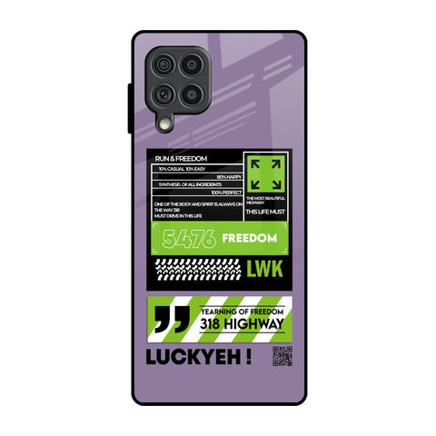 Run & Freedom Glossy Case for Samsung Galaxy F62
