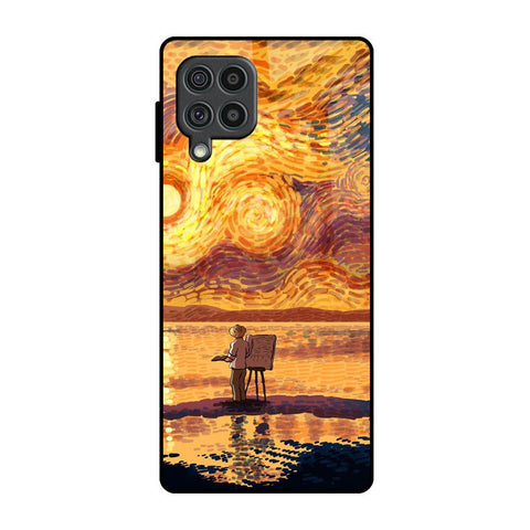 Sunset Vincent Glossy Case for Samsung Galaxy F62