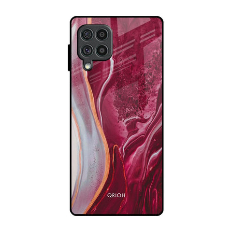 Crimson Ruby Glossy Case for Samsung Galaxy F62