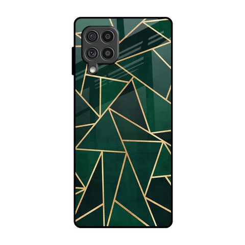 Abstract Green Glossy Case For Samsung Galaxy F62