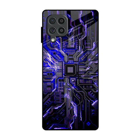 Techno Color Pattern Glossy Case For Samsung Galaxy F62