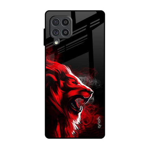 Red Angry Lion Glossy Case for Samsung Galaxy F62