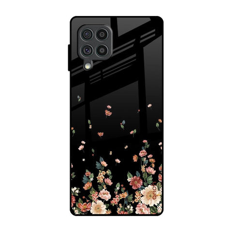 Floating Floral Print Glossy Case for Samsung Galaxy F62