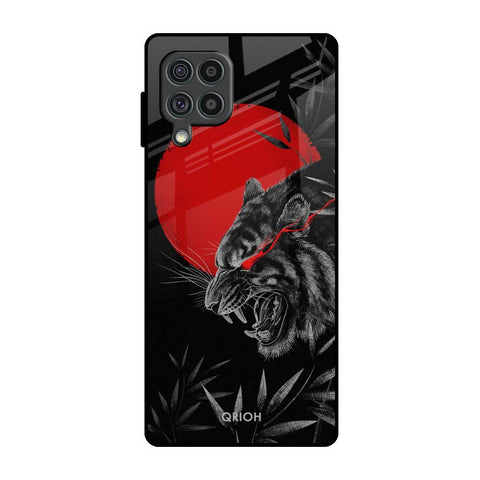 Red Moon Tiger Glossy Case for Samsung Galaxy F62