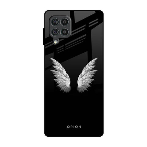 White Angel Wings Glossy Case for Samsung Galaxy F62