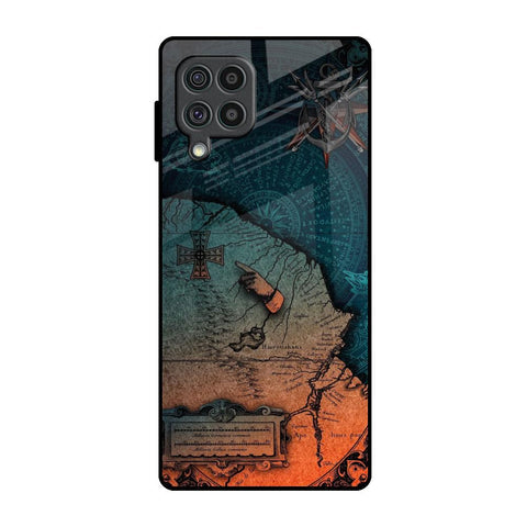 Geographical Map Glossy Case for Samsung Galaxy F62