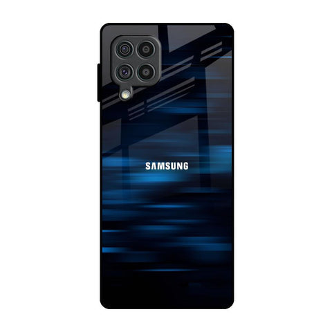 Blue Rough Abstract Glossy Case for Samsung Galaxy F62