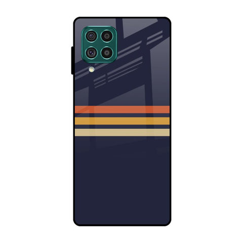 Tricolor Stripes Glossy Case For Samsung Galaxy F62