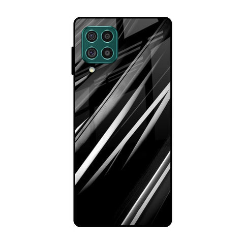 Black & Grey Gradient Glossy Case For Samsung Galaxy F62