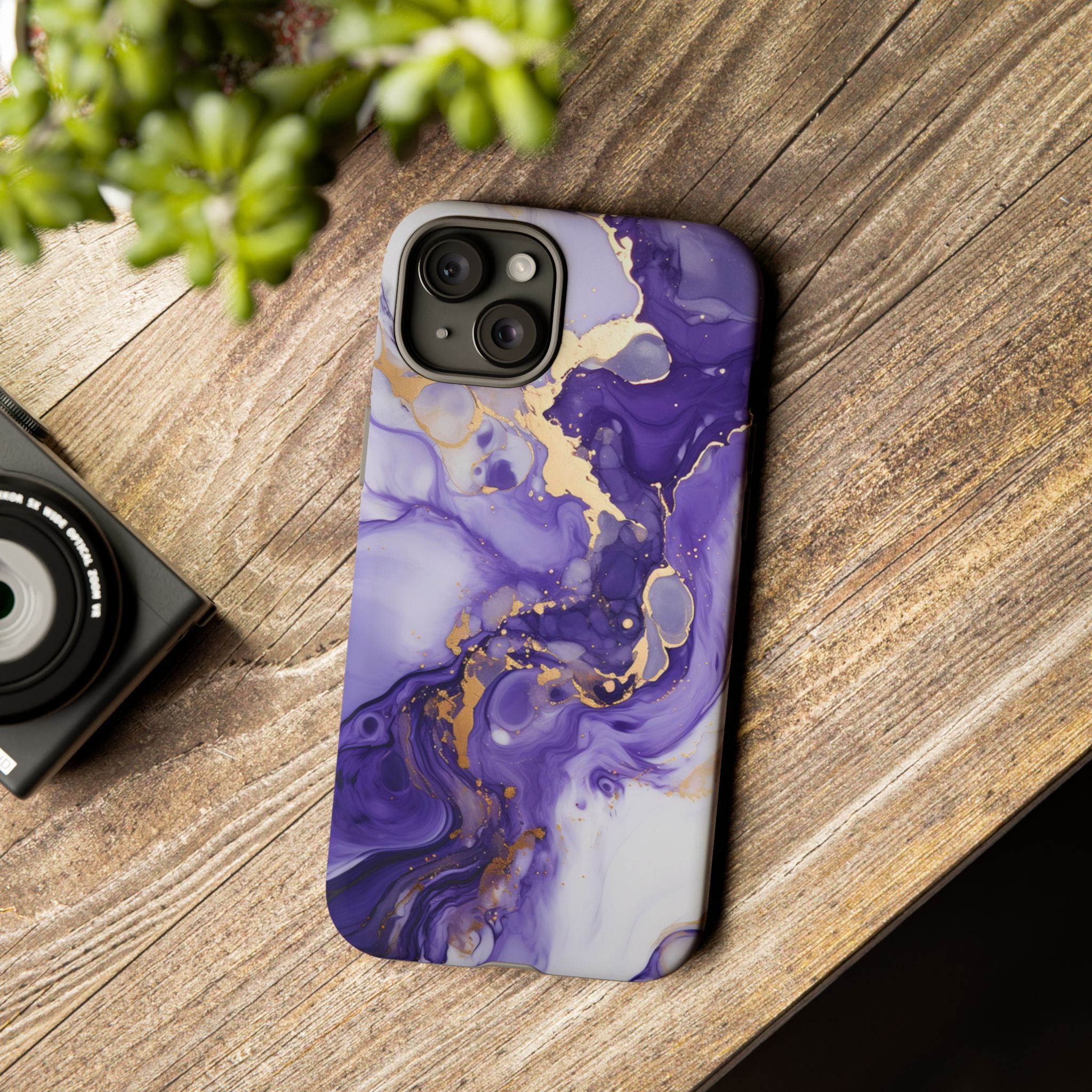 Violet Flow Premium Tough Shining Phone Case (Double Layer) Available For All iPhone Models