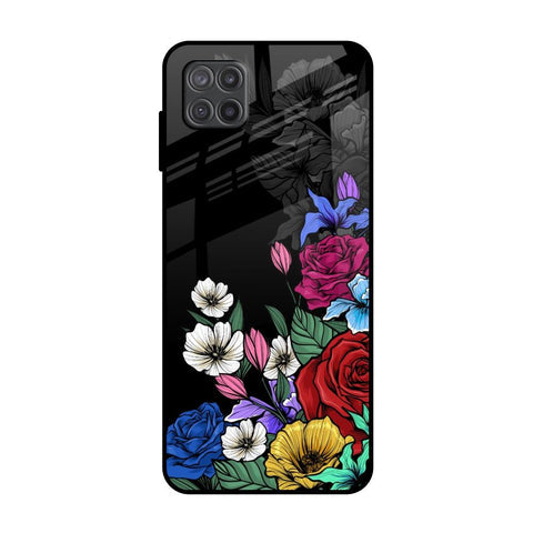 Rose Flower Bunch Art Glossy Case for Samsung Galaxy A12