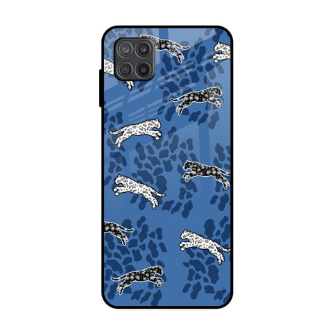 Blue Cheetah Glossy Case for Samsung Galaxy A12