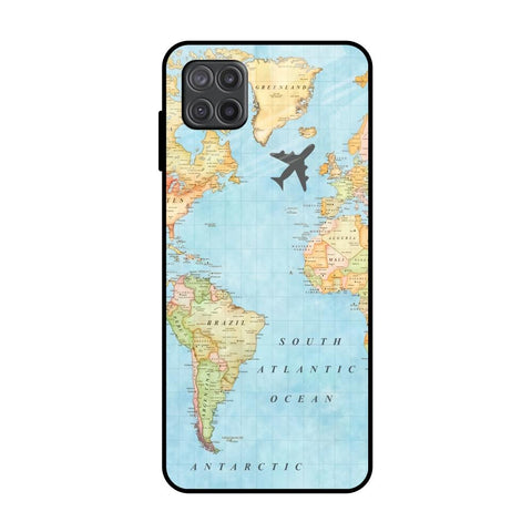 Travel Map Glossy Case for Samsung Galaxy A12