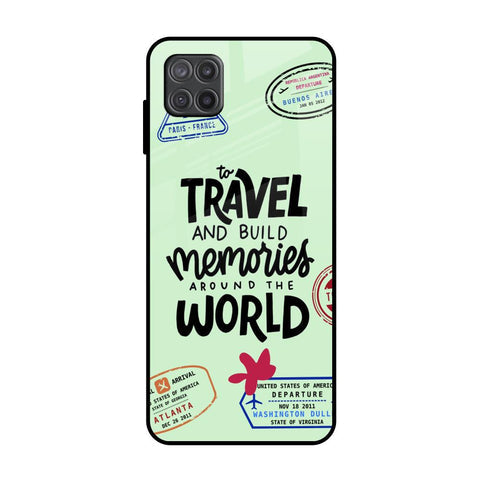 Travel Stamps Glossy Case for Samsung Galaxy A12