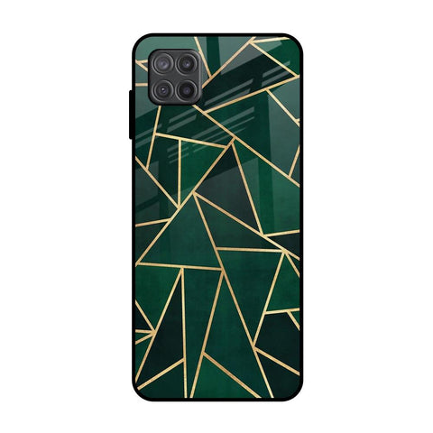 Abstract Green Glossy Case For Samsung Galaxy A12