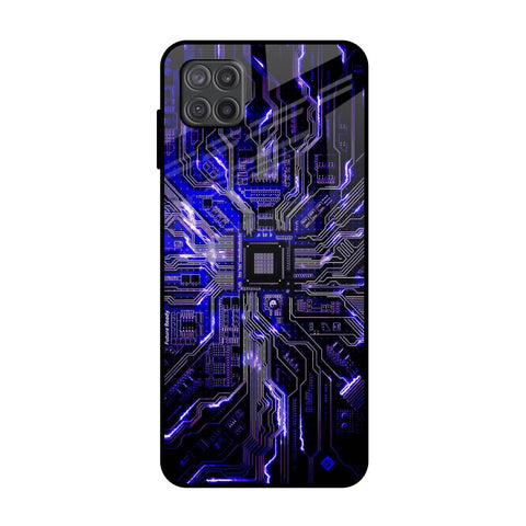 Techno Color Pattern Glossy Case For Samsung Galaxy A12