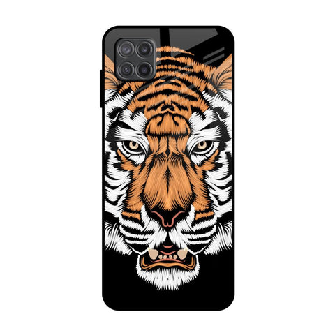 Angry Tiger Glossy Case For Samsung Galaxy A12