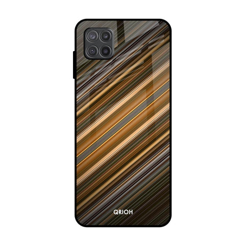 Diagonal Slash Pattern Glossy Case for Samsung Galaxy A12
