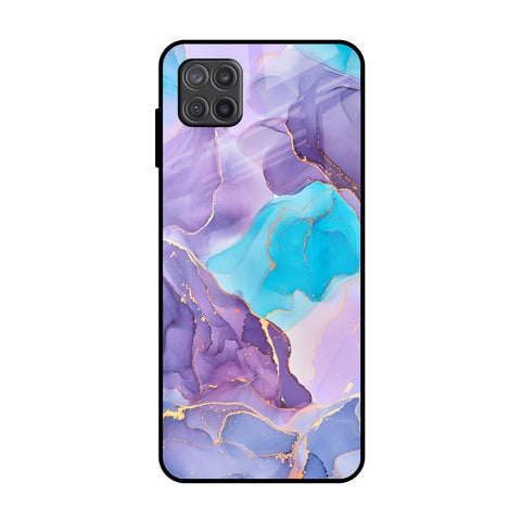 Alcohol ink Marble Glossy Case for Samsung Galaxy A12