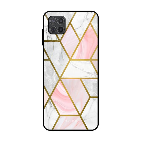 Geometrical Marble Glossy Case for Samsung Galaxy A12