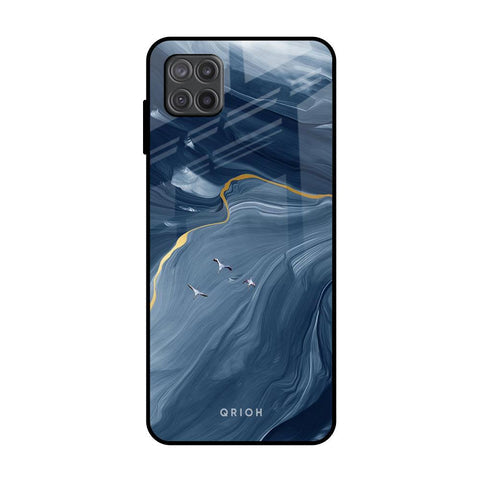 Deep Ocean Marble Glossy Case for Samsung Galaxy A12