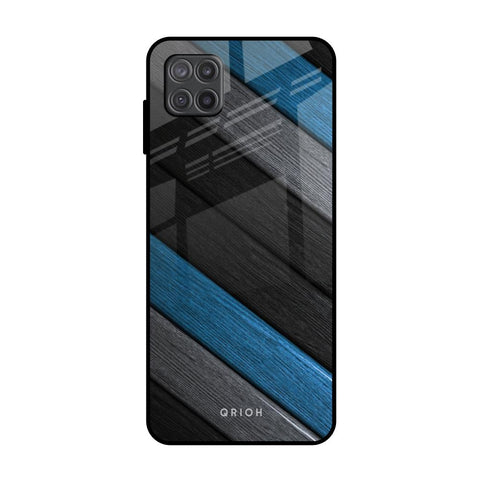 Multicolor Wooden Effect Glossy Case for Samsung Galaxy A12