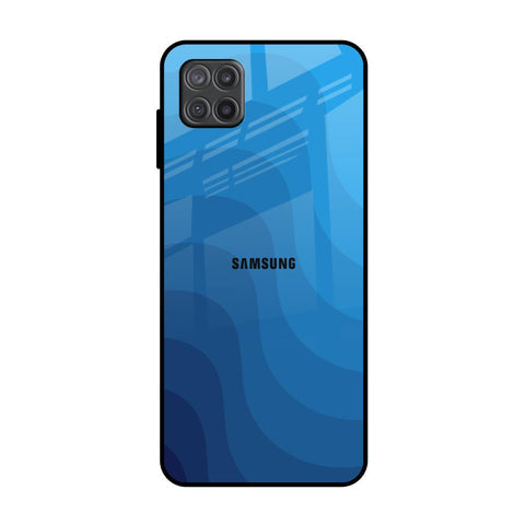 Blue Wave Abstract Glossy Case for Samsung Galaxy A12