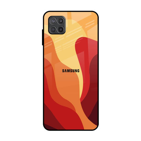 Magma Color Pattern Glossy Case for Samsung Galaxy A12