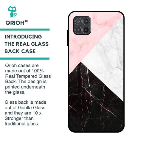 Marble Collage Art Glossy Case For Samsung Galaxy A12