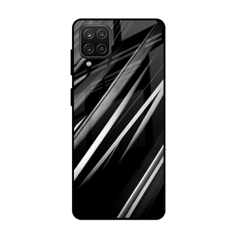Black & Grey Gradient Glossy Case For Samsung Galaxy A12