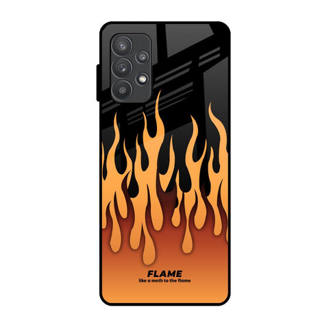 Fire Flame Glossy Case for Samsung Galaxy A32