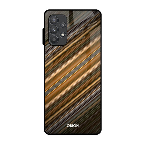 Diagonal Slash Pattern Glossy Case for Samsung Galaxy A32