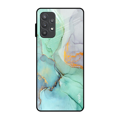 Green Marble Glossy Case for Samsung Galaxy A32