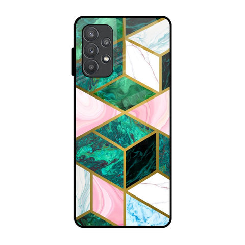 Seamless Green Marble Glossy Case for Samsung Galaxy A32